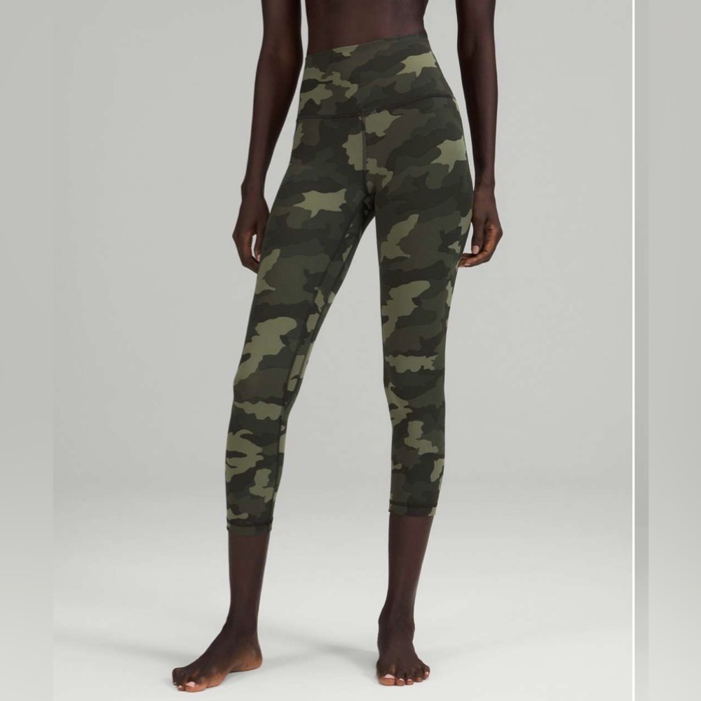 Lululemon Align high rise heritage 365 camo medium olive multi